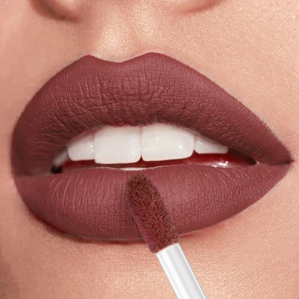 24-hour long-lasting 12-color matte velvet lip gloss