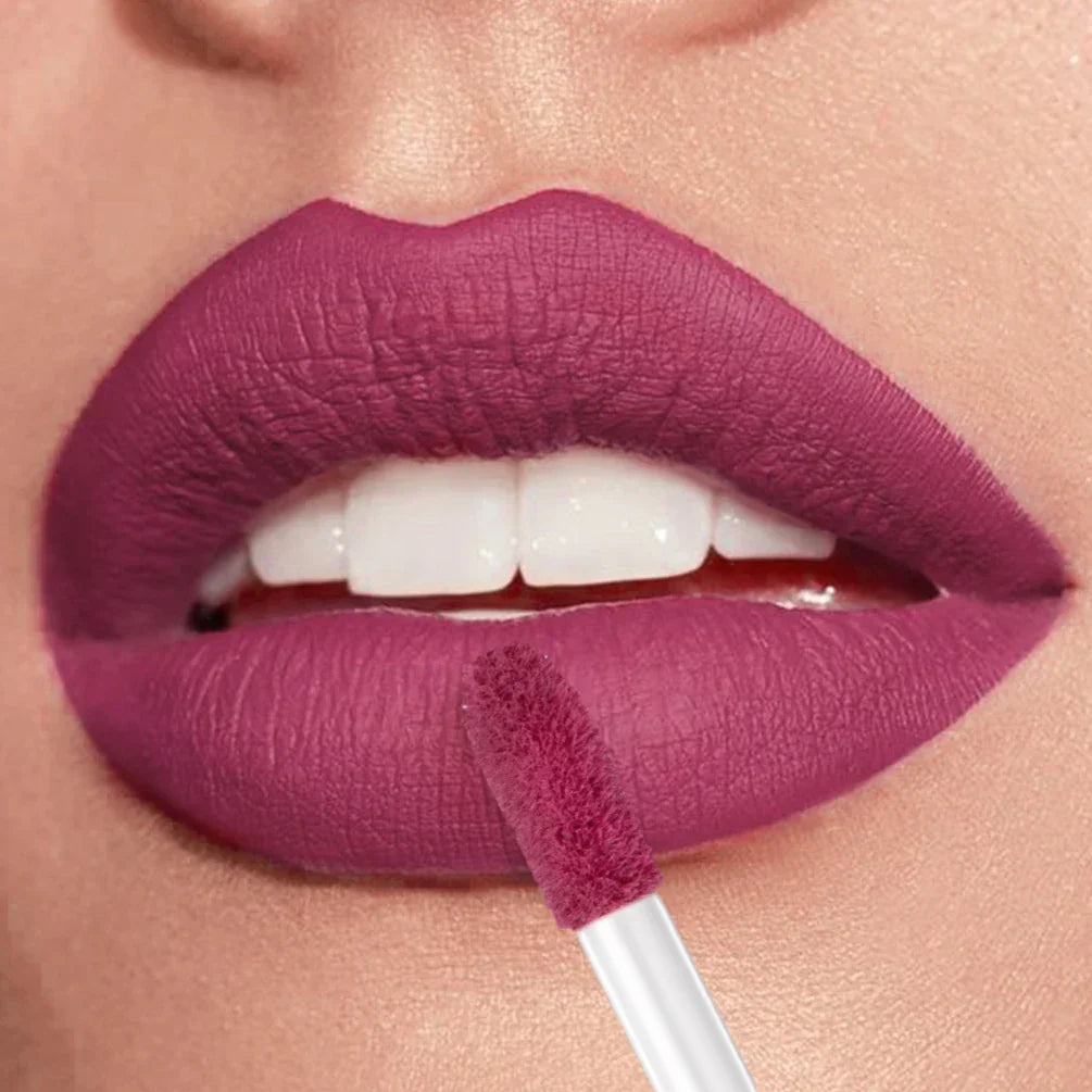 24-hour long-lasting 12-color matte velvet lip gloss