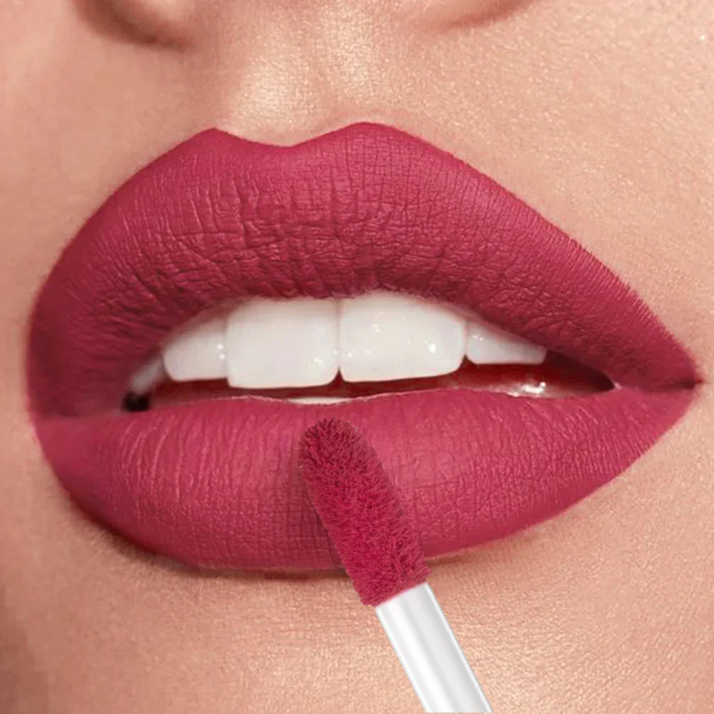 24-hour long-lasting 12-color matte velvet lip gloss